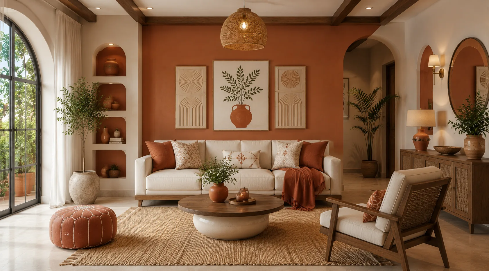 Terracotta and Cream Combination