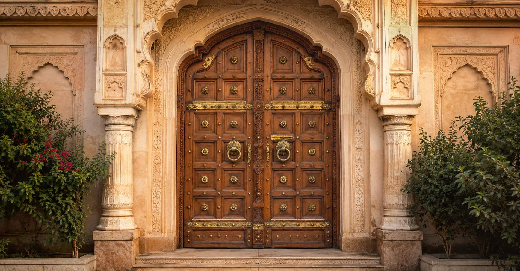 Grand Double-Door Entrance
