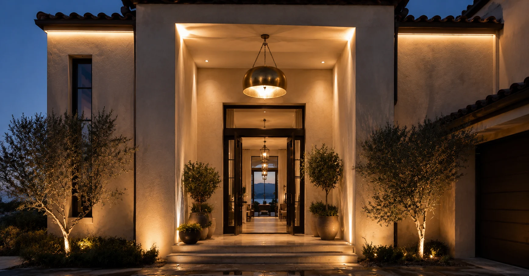 Statement Lighting Entryway