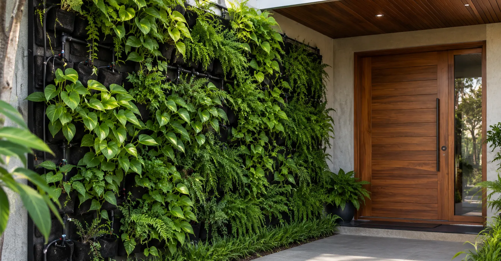Vertical Garden Green Wall Entrance